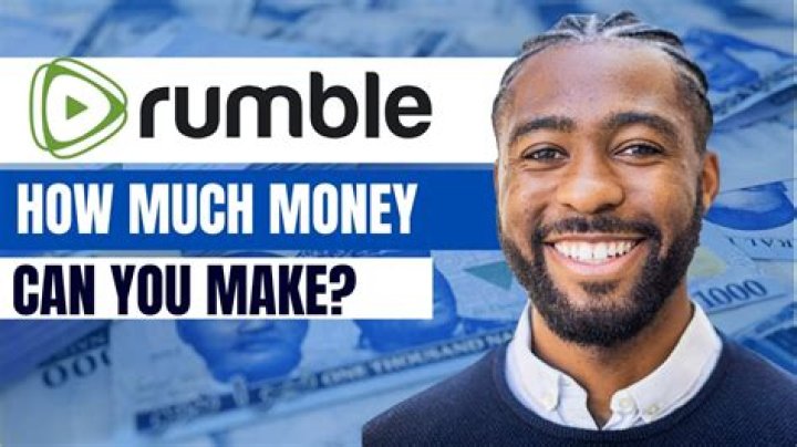 Can you make money on Rumble?
