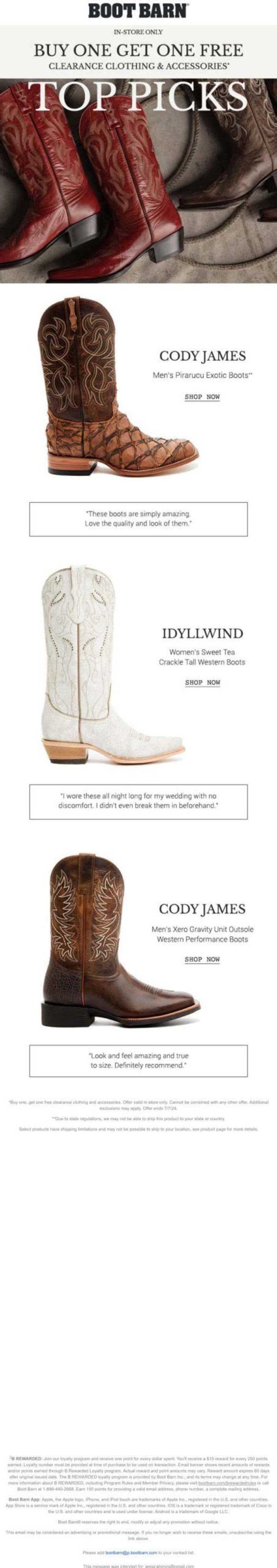 Does Boot Barn have coupons?