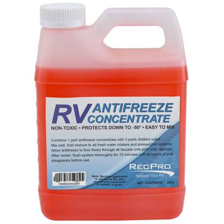 Does RV antifreeze hurt septic systems?
