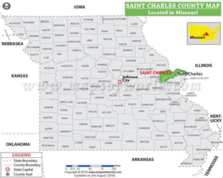 How big is St Charles County Mo?