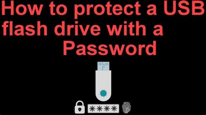 How can I make my pen drive password protected?