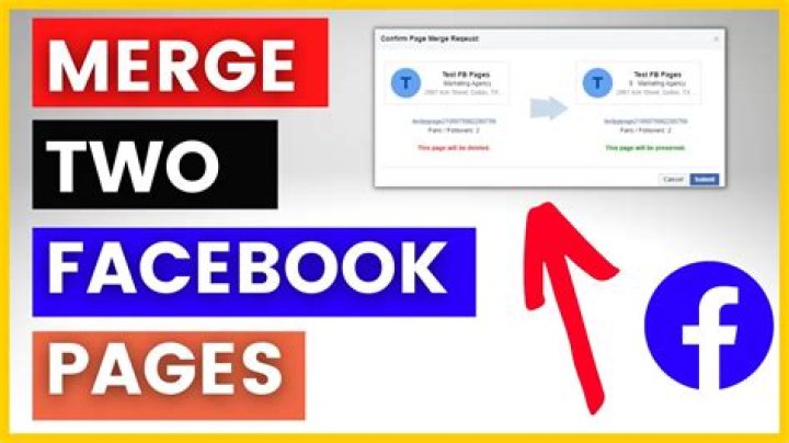 How can I merge Facebook pages?