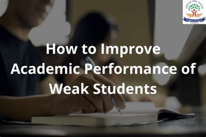 How can weak students improve academic performance?