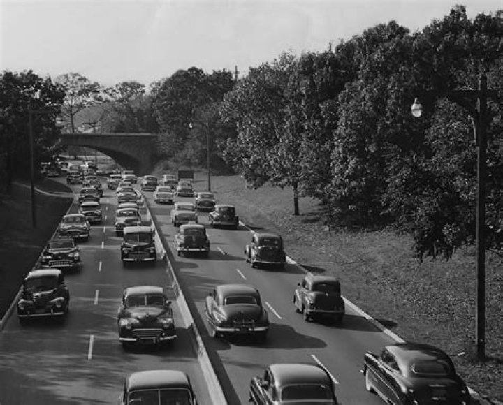 How did people get around in the 1950s?