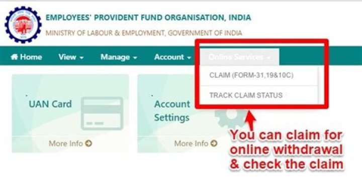 How do I claim EPF and EPS online?