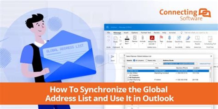 How do I create a global contact list in Outlook?