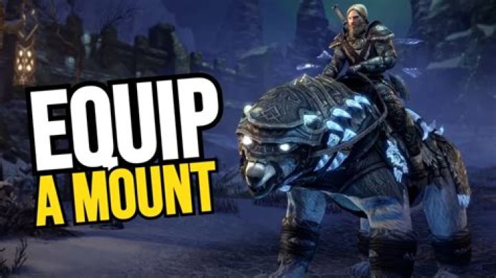 How do I equip my mount in eso?