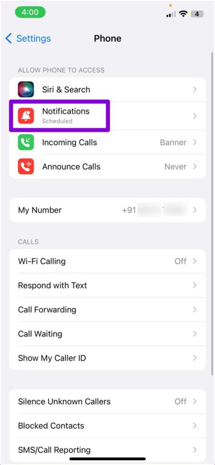 How do I get missed call notifications on Android?