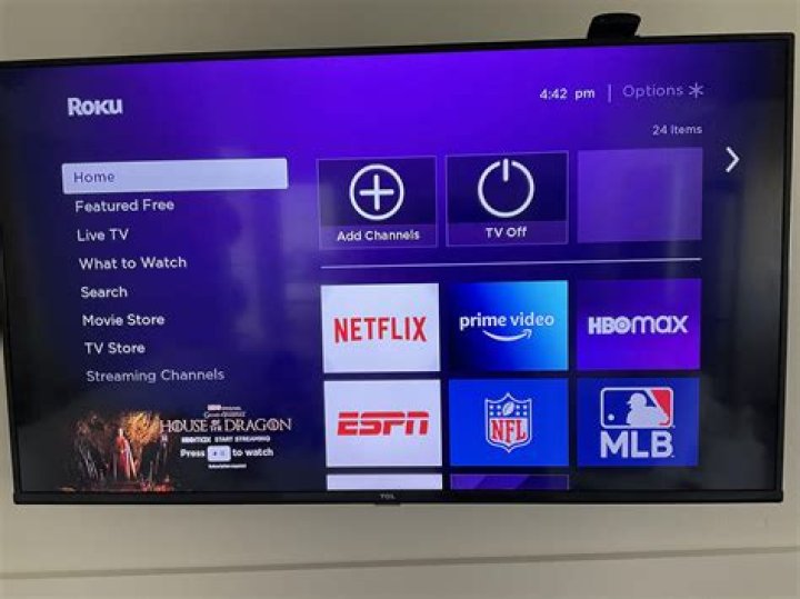 How do I get the Roku menu off my TV?