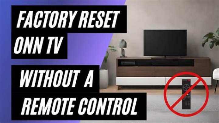 How do I reset my element TV without a remote?