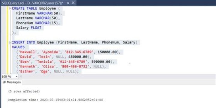 How do I select NOT NULL columns in SQL Server?