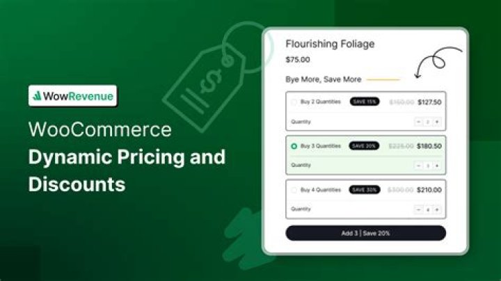 How do I set dynamic pricing in WooCommerce?