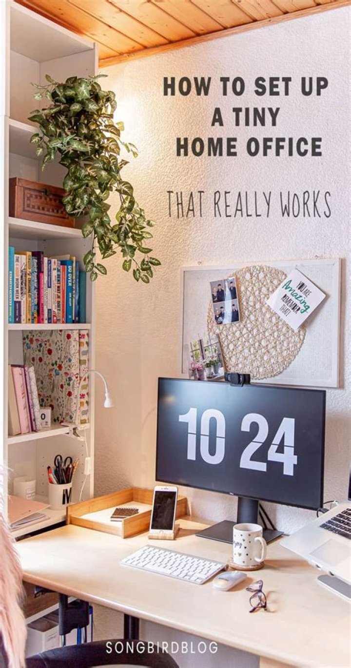 How do I set up an office in a small space?