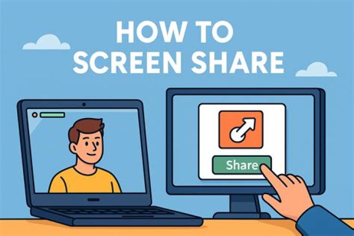 How do I share my screen on a webinar?