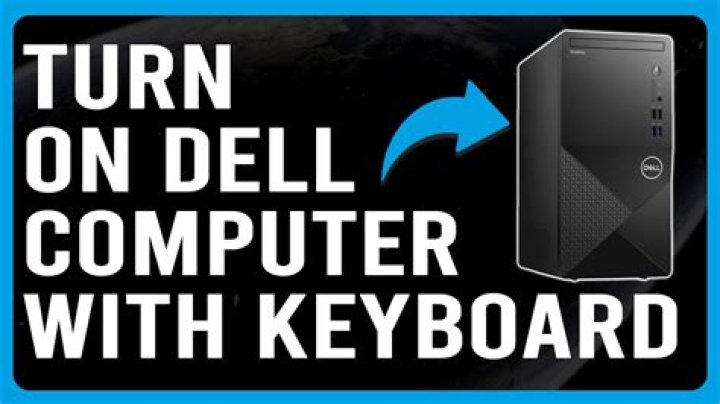 How do I turn on my Dell computer after a power outage?