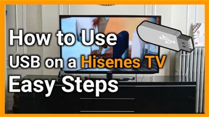 How do I use the USB port on my Hisense TV?