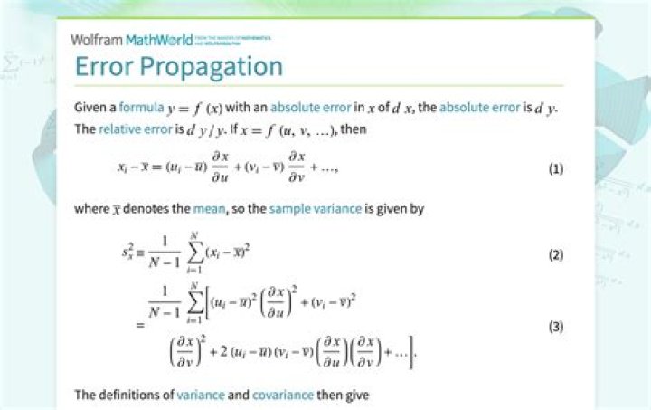 How do you calculate error in addition?