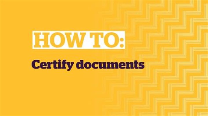How do you certify documents in Australia?