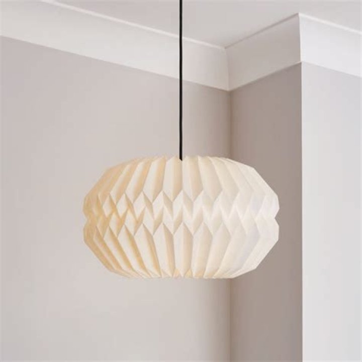 How do you clean a pleated paper lampshade?