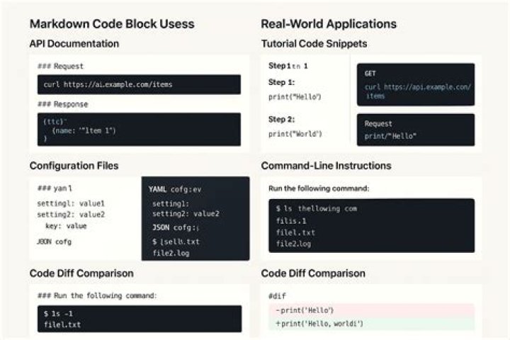 How do you code block in Markdown?