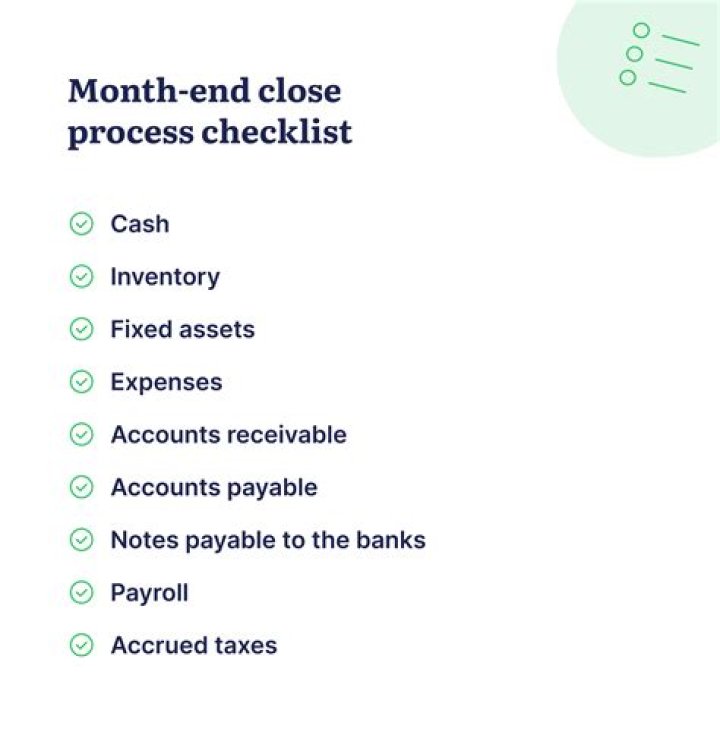 How do you do month end closing in accounting?