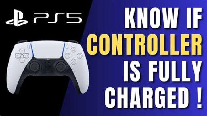 How do you know when the DJI controller is fully charged?