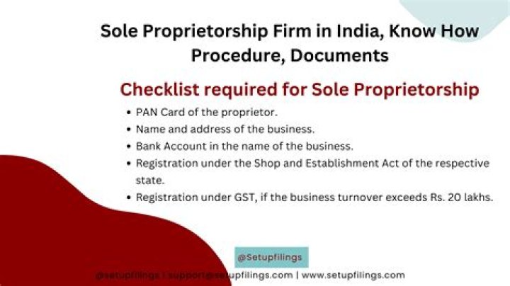 How do you name a sole proprietorship business in India?