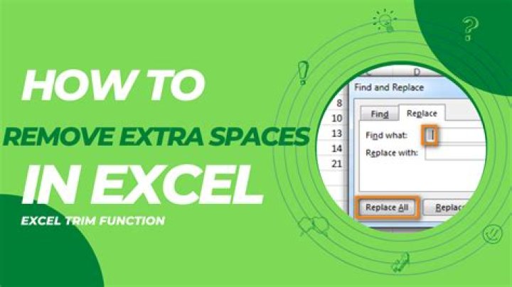 How do you remove extra spaces in Excel when printing?