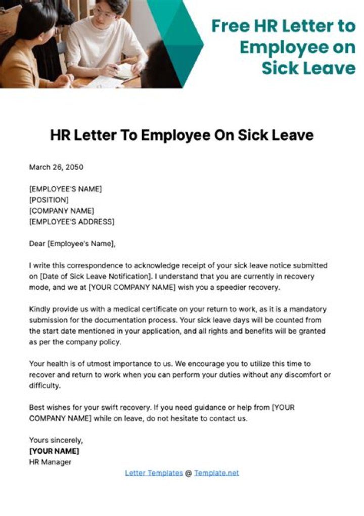 How do you tell a sick employee to go home?