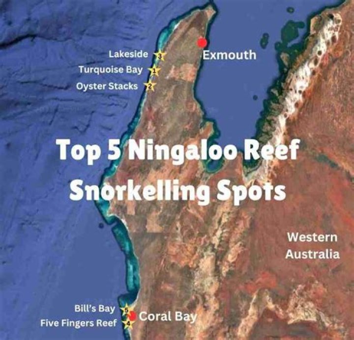 How far is Exmouth from Ningaloo Reef?