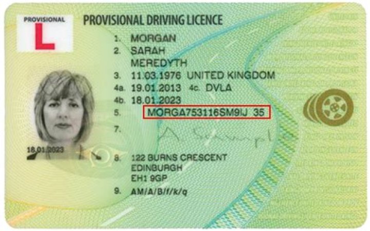 How is your driving Licence number made up?