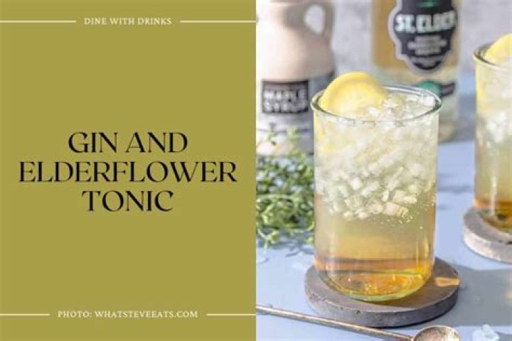 How many calories are in elderflower tonic?