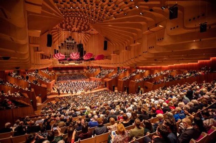 How many people are in a concert hall?