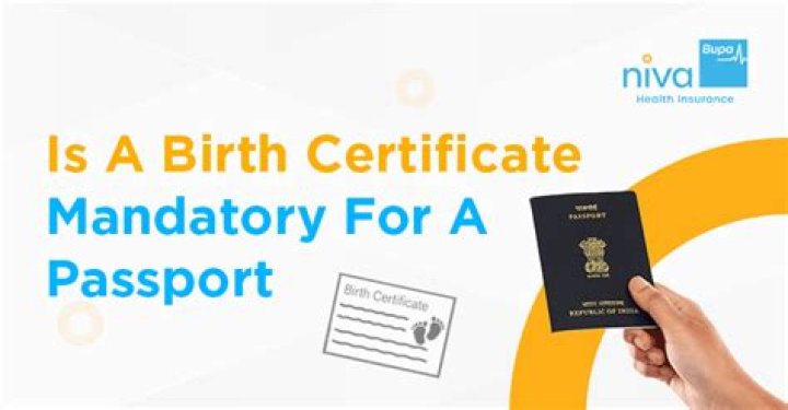Is birth certificate mandatory for visa in India?