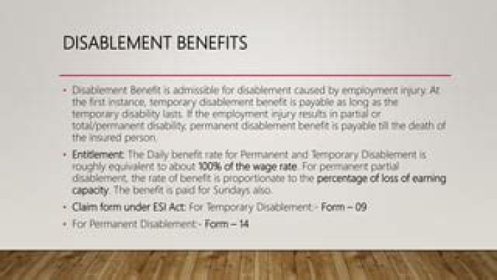 Is disablement benefit backdated?