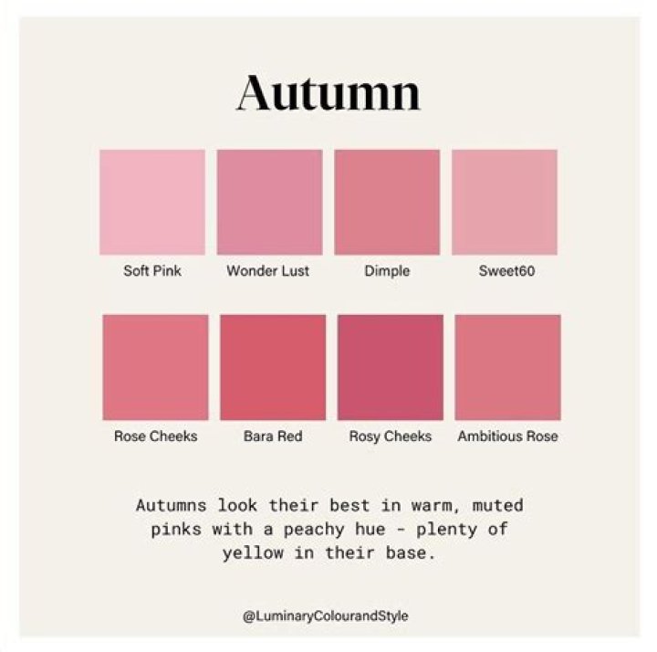 Is pink a fall color?