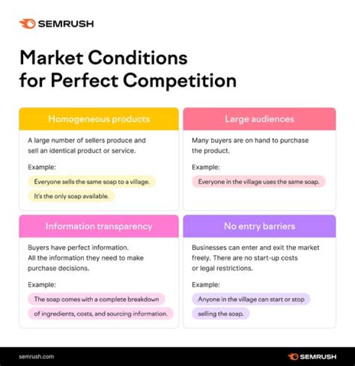 What are the features of a perfect market?