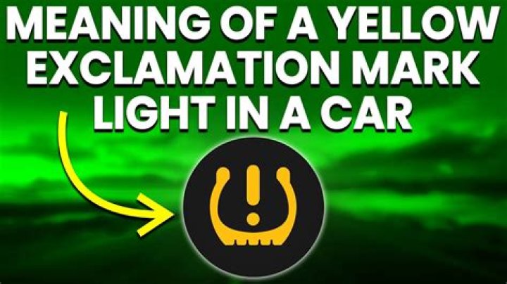 What does the exclamation mark mean driving?