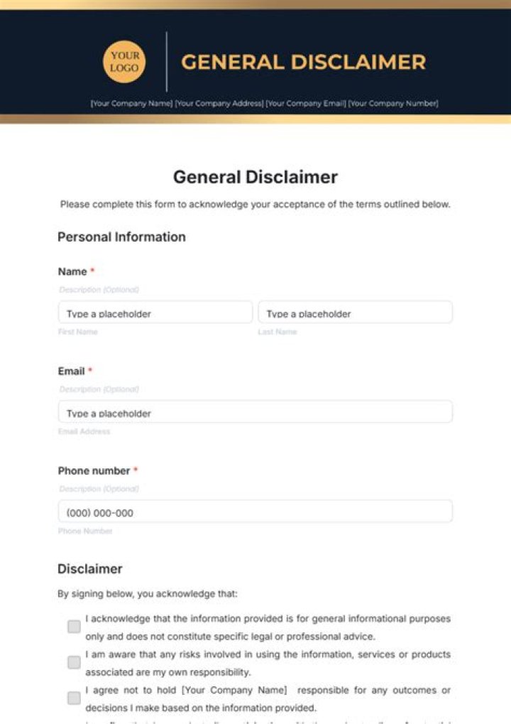 What is a GDPR disclaimer?