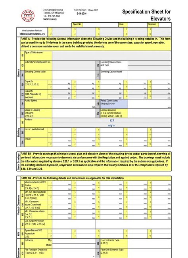 What is a material specification sheet?