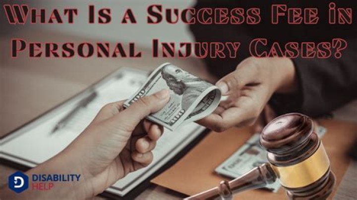What is a success fee in personal injury cases?