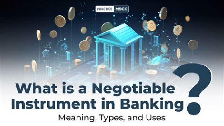 What is an instrument in banking?