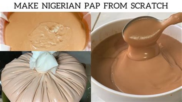 What is Nigerian pap made of?