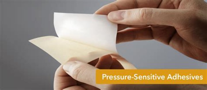 What is pressure sensitive adhesive used for?