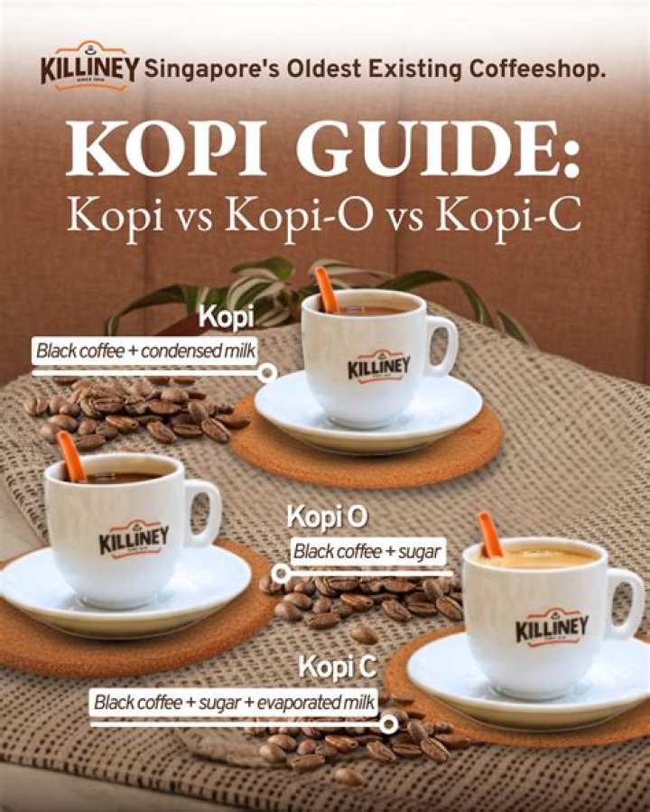 What is the difference between kopi O and kopi C?
