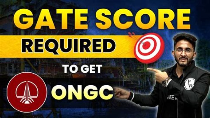 What is the gate score required for ONGC?