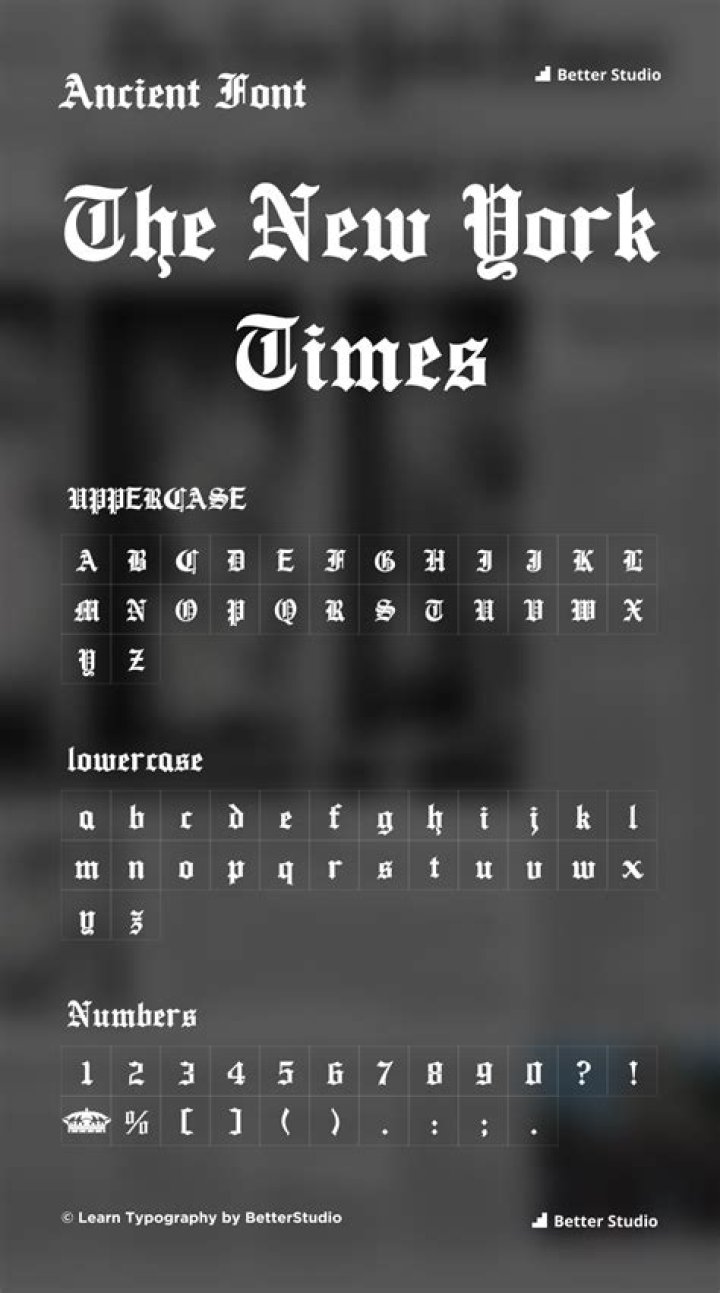 What is The New York Times font called?