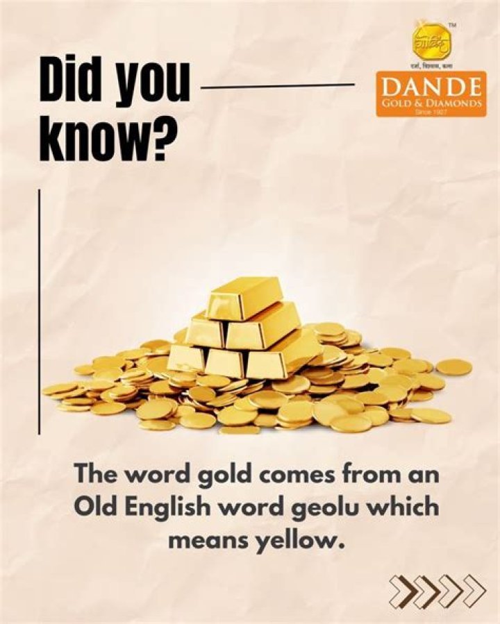What is the Old English word for gold?