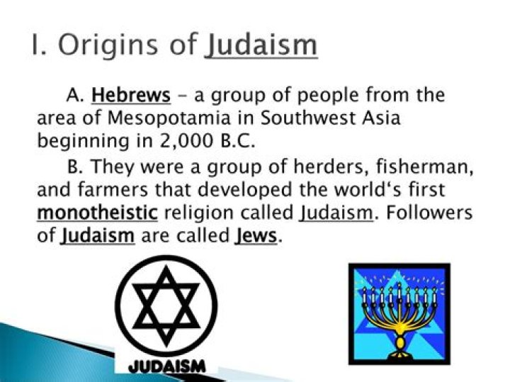 When and where was Judaism formed?