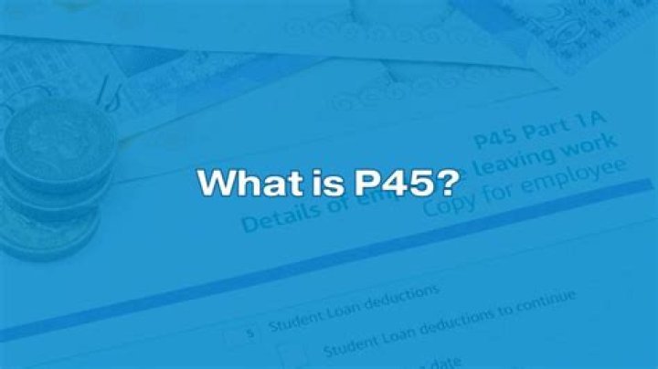 When should I get my p45 when I leave a job UK?